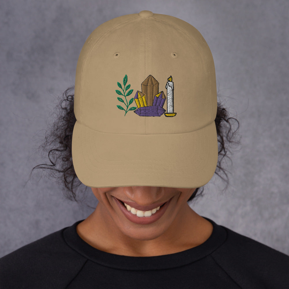 Herbs, Crystals, and Candles Dad Hat - The Columbian Exchange Group