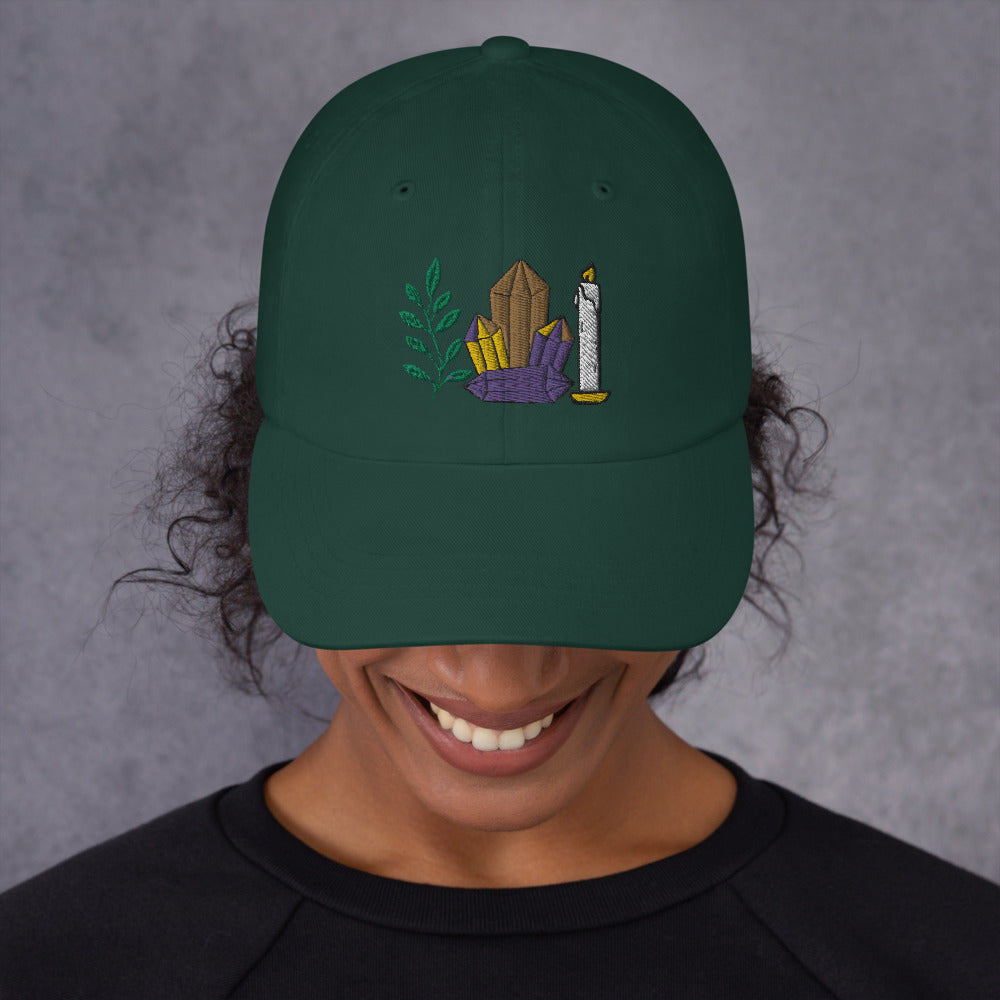 Herbs, Crystals, and Candles Dad Hat - The Columbian Exchange Group