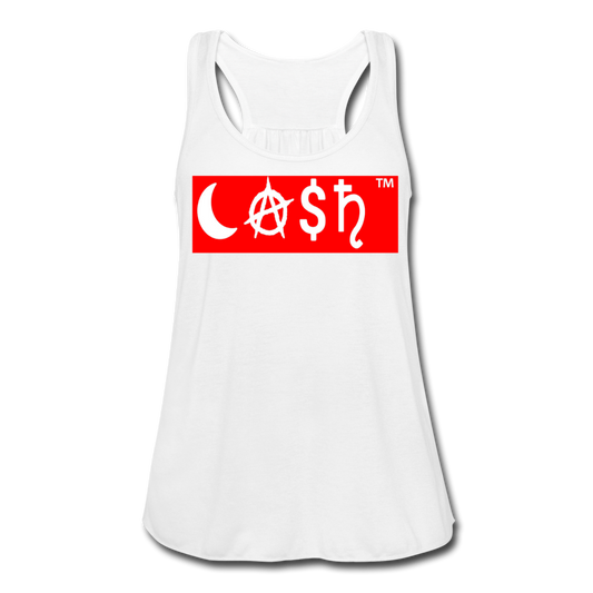 CA$H Women's Tank | Red & White - white
