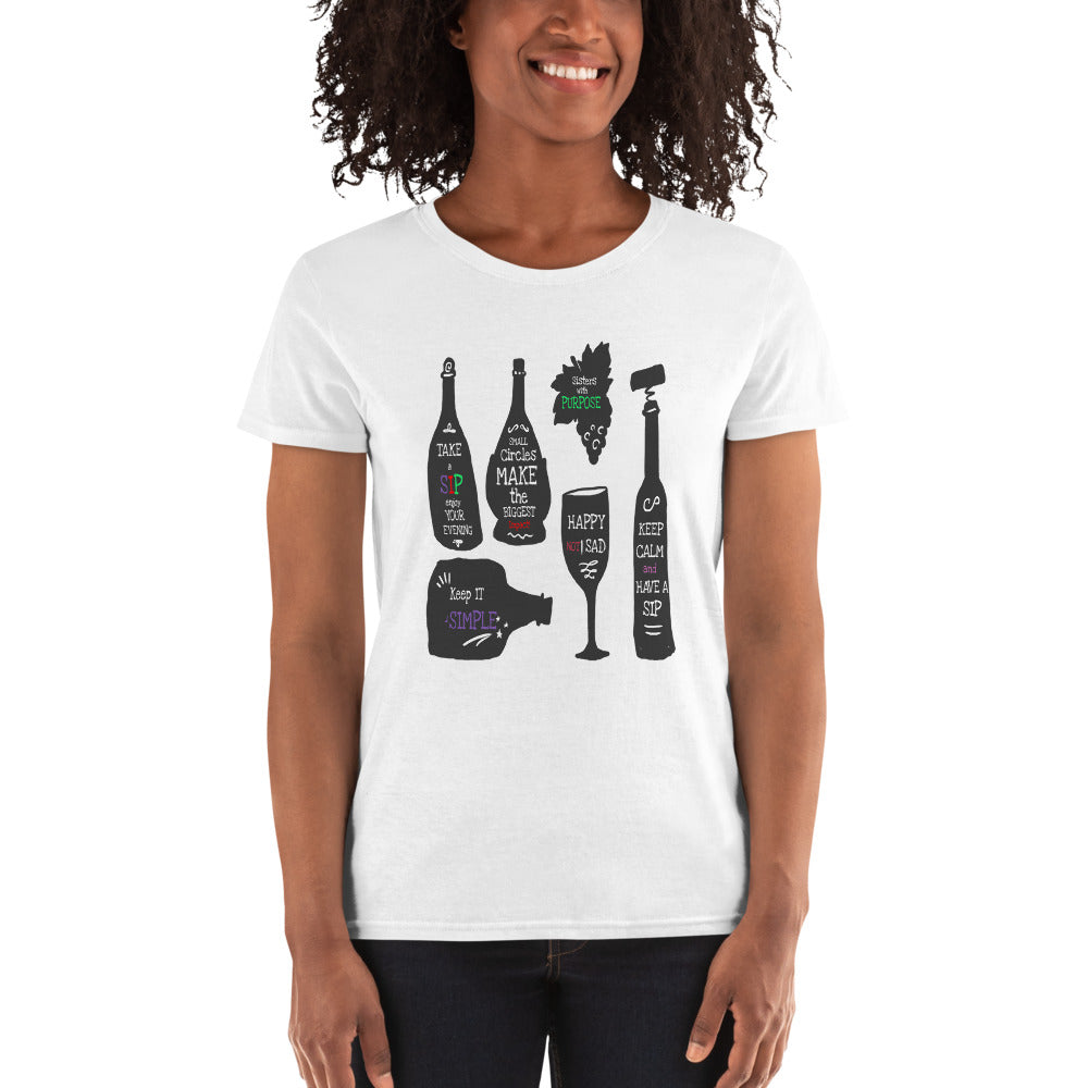 Take a Sip Women's Tee | Happy Hours - The Columbian Exchange Group